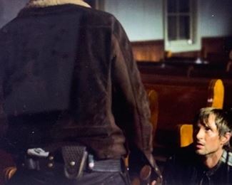 This is a screen shot from The Walking Dead showing where the pew was used in Season 5 - Episode 7.