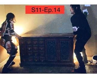This is a screen shot from The Walking Dead showing where the dresser was located in Season 11 - Episode 14.