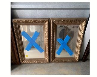 Two ornately framed mirrors.  Not screen matched,  but does come with a certificate of authenticity signed by an AMC representative authenticating that this is a show prop from The Walking Dead.  Priced at $75 for the set.