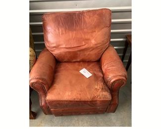 Authentic Walking Dead Show Prop:  Brown leather recliner. This item comes with a Certificate of Authenticity.   Priced at $150.