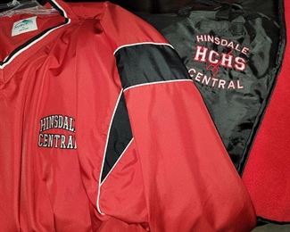 Hinsdale Central fan ware (hats, gloves not shown)