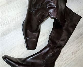 Franko Sarto brown leather boots