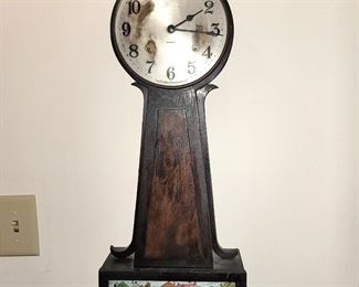 Antique Glibert banjo clock