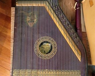 Antique late 1800's - early 1900's Chartola Manodlin Harp Zither
