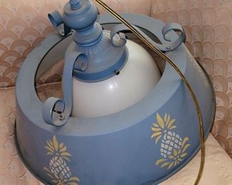 Tole painted hanging light