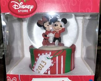 Mickey and Minnie snow globe.