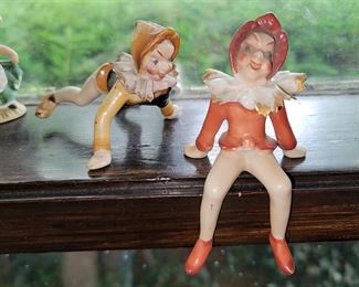 Vintage pixie elf figurines (some damage)