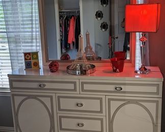 Michael Amini dresser with mirror