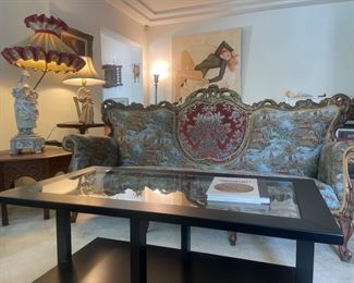 This home is decorated with eclectic furnishings in all rooms... 17 -- 1800's to Modern. Original old world oils as well... 