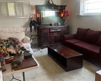 beautiful antique buffet with mirror!