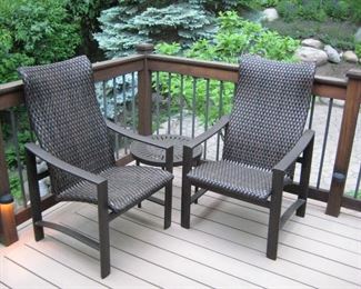 Wonderful Tropitone outdoor furniture, a Weber Genesis Grill