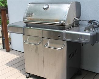 Wonderful Tropitone outdoor furniture, a Weber Genesis Grill