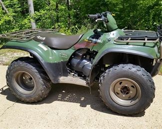 2002 Kawasaki 'Prairie' 650 4-wheeler (221 hours, 928 miles)