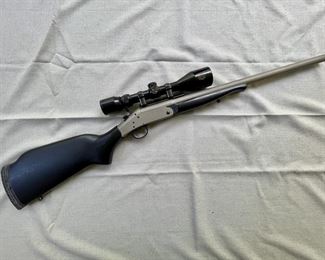New England 'Handi Rifle' .223 Rem., SB2 frame, stainless barrel, Simmons 2.8-10x44 scope