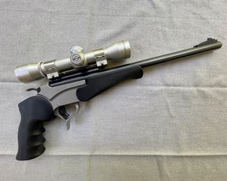 Thompson Center 'Encore', stainless frame, .270 Win blued barrel, 'Pro Hunter' scope