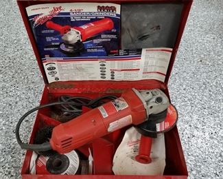 Milwaukee corded angle grinder/sander