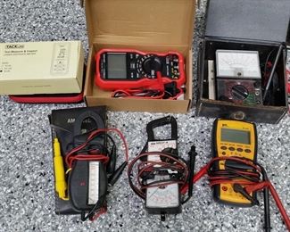 Assorted multi meters