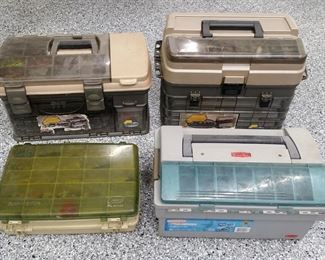 Boxes full of fishing tackle