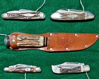 Solingen stag handle knives