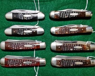 Case XX bone handle 'Canoed' and 'Trappers'