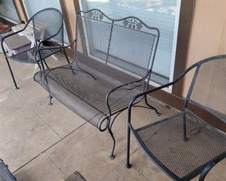 Metal patio furniture woodard
