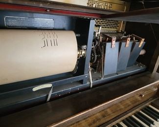 Antique player piano