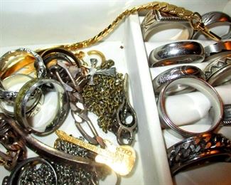 Silver Rings & Some Gold Jewelry