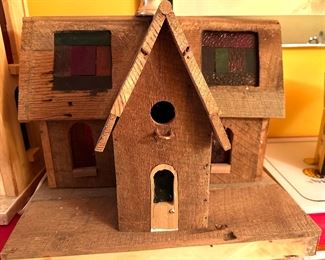 Handcrafted birdhouse

