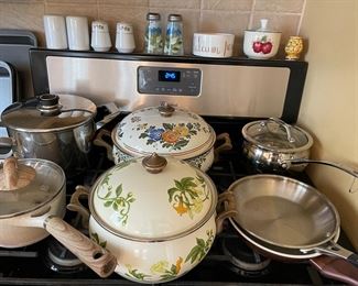Pots and pans and covered dutch ovens