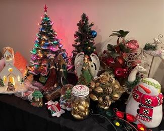 "Christmas in May" - get a jump on decorating - great prices! Ceramic trees, angels, and more!