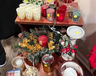 Holiday candles, votives and tapers