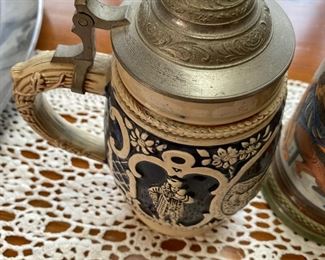 Vintage Beer Steins Lids