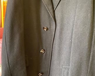 Wool Coat by Benton England ..says its Waterproof? WHO SHOWERS in  A WOOL COAT?