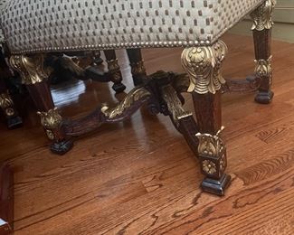 detail of dining chairs 