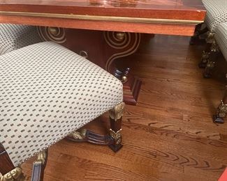 detail of dining table 