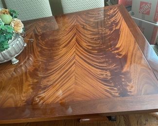 detail of dining table