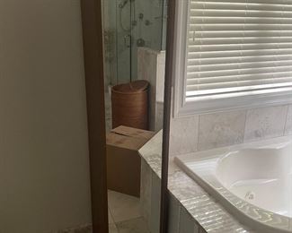 CB2 Reflective Bath Cabinet - Adjustable shelving inside 