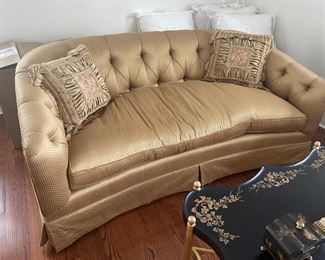 Chesterfield Style Upholstered loveseat 