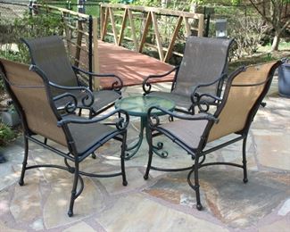 More sling armchairs