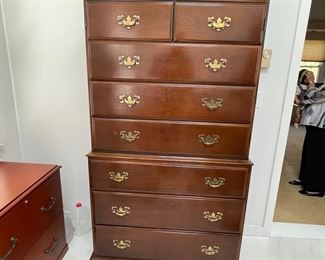 Hickory Chair mahogany high boy