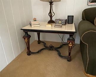 Stone top table with Orientalist design