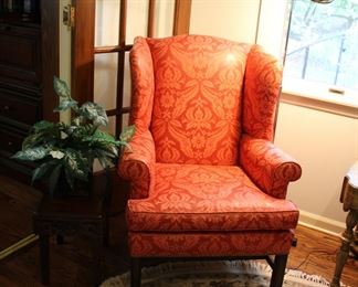 Chippendale style wing chair