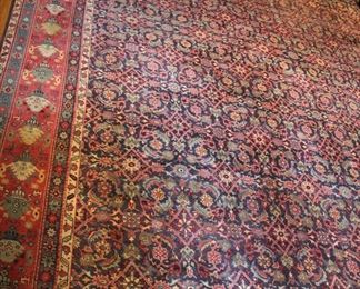 Large hand woven area rug