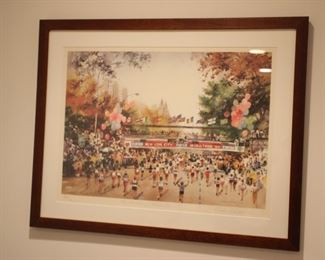 NYC marathon lithograph
