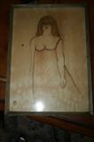 VERY RARE TOULOUSE LAUTREC VALUED IN THE $100,000.00 RANGE.GREAT INVESTMENT ART!!!!!