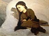 Sleeping Girl Gabriel Max unframed 48" x 38 3/4 signed oil on canvas Gabriel Cornelius Ritter von Max was a Prague-born Austrian painter. He was born Gabriel Cornelius Max, the son of Czech sculptor Joseph Max and Anna Schumann. He studied between 1855 and 1858 at the Prague Academy of Arts with Eduard von Engerth.