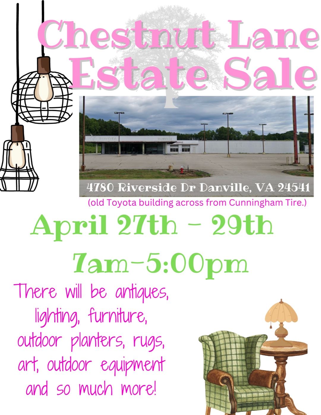 ESTATE SALE Banner Landscape 17  11 in 11  8.5 in