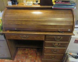 Modern small rolltop desk.