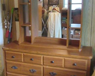 Very nice dresser and mirror.