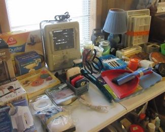 Tables of all kinds of items.